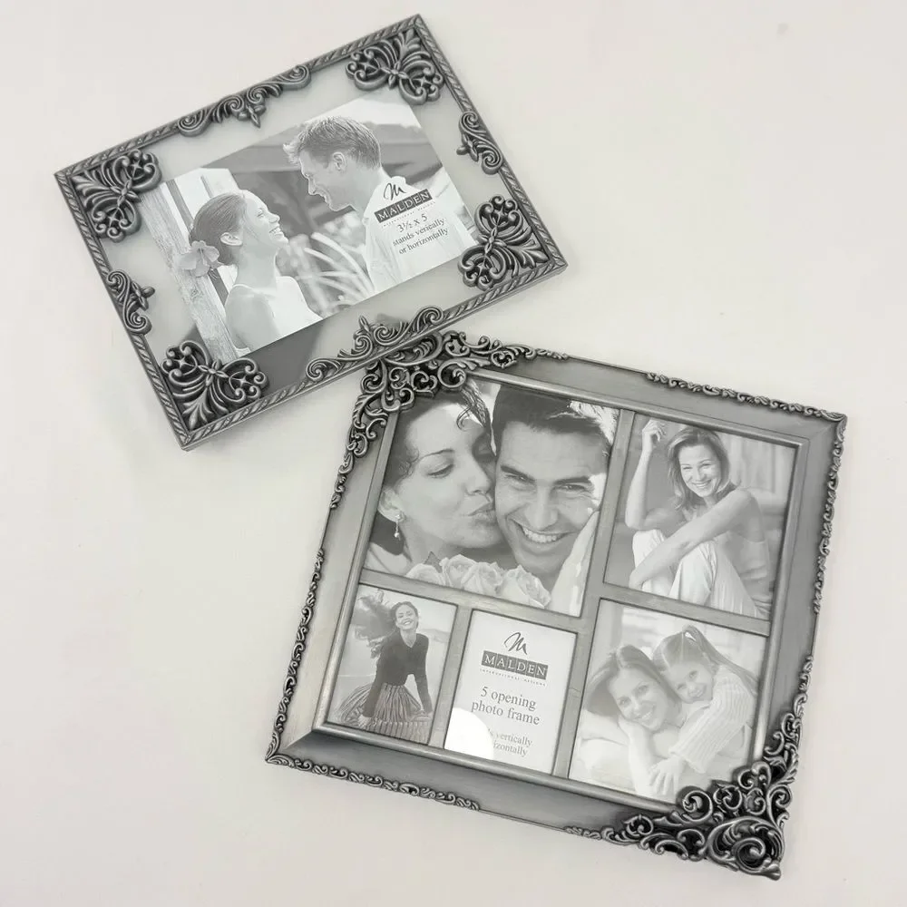 Malden International Designs Set of Two Scroll Design Metal Frames NEW